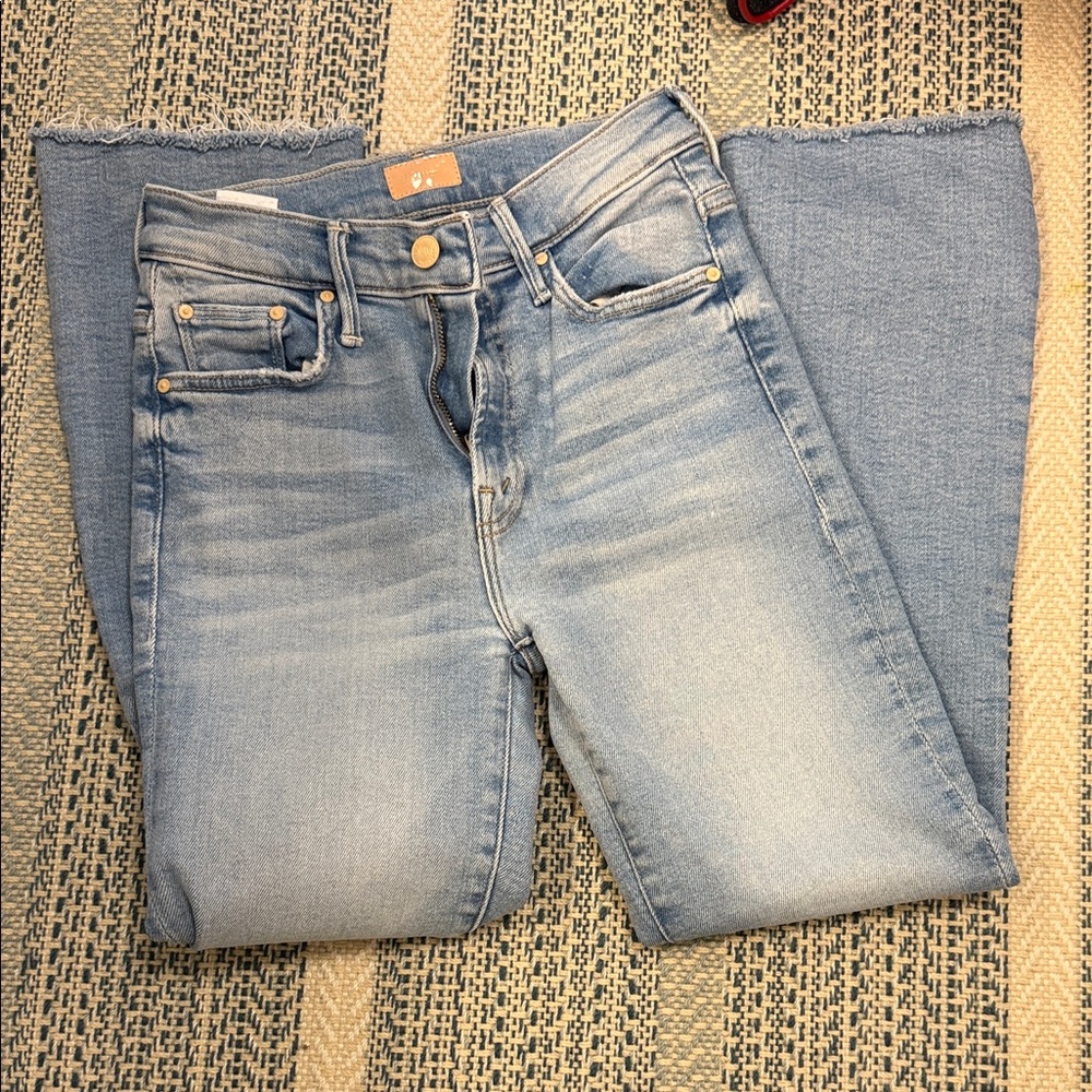 Mother jeans - insider crop step fray